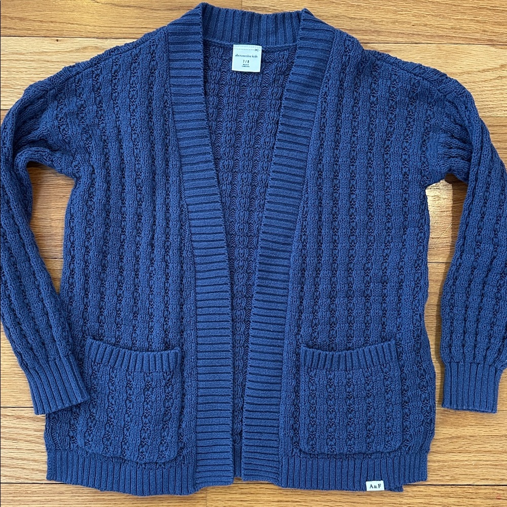 abercrombie kids slouchy non-closure cardigan, size 7/8